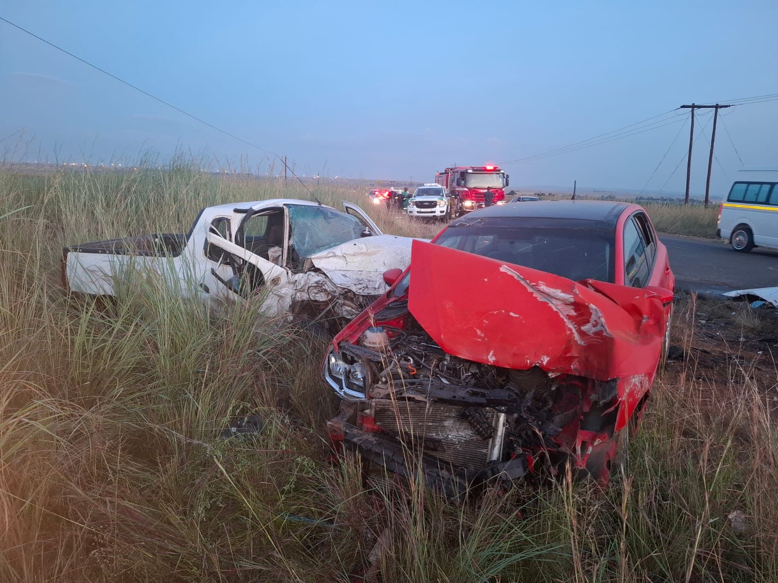One killed in three-vehicle crash in Ekurhuleni