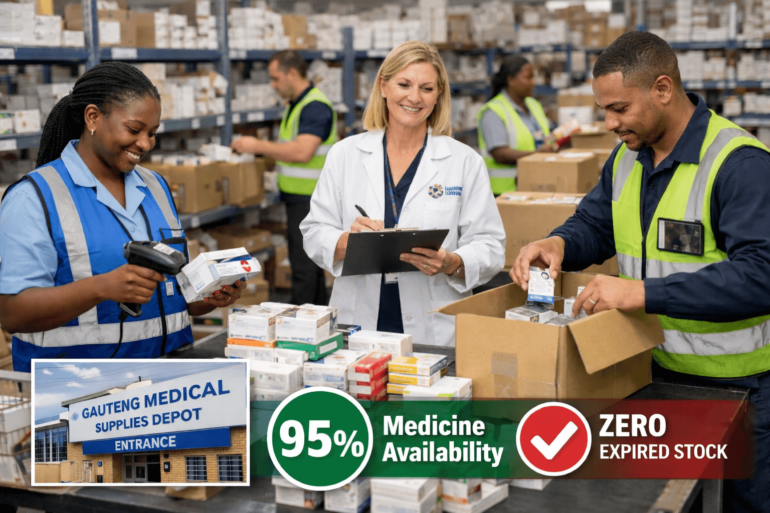 Gauteng medical depot reports 95% medicine availability across public facilities
